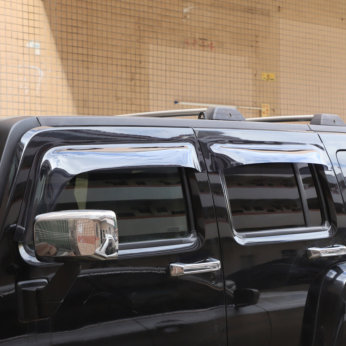 ABS Window Visor Sun Rain Guard Weather Shield Fit For Hummer H3 11