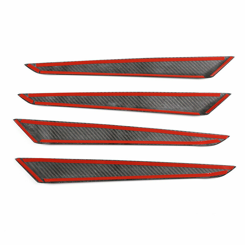 Real Carbon For Maserati Ghibli 2014-2014 Car Interior Door Panel Strip Lip Trim 7