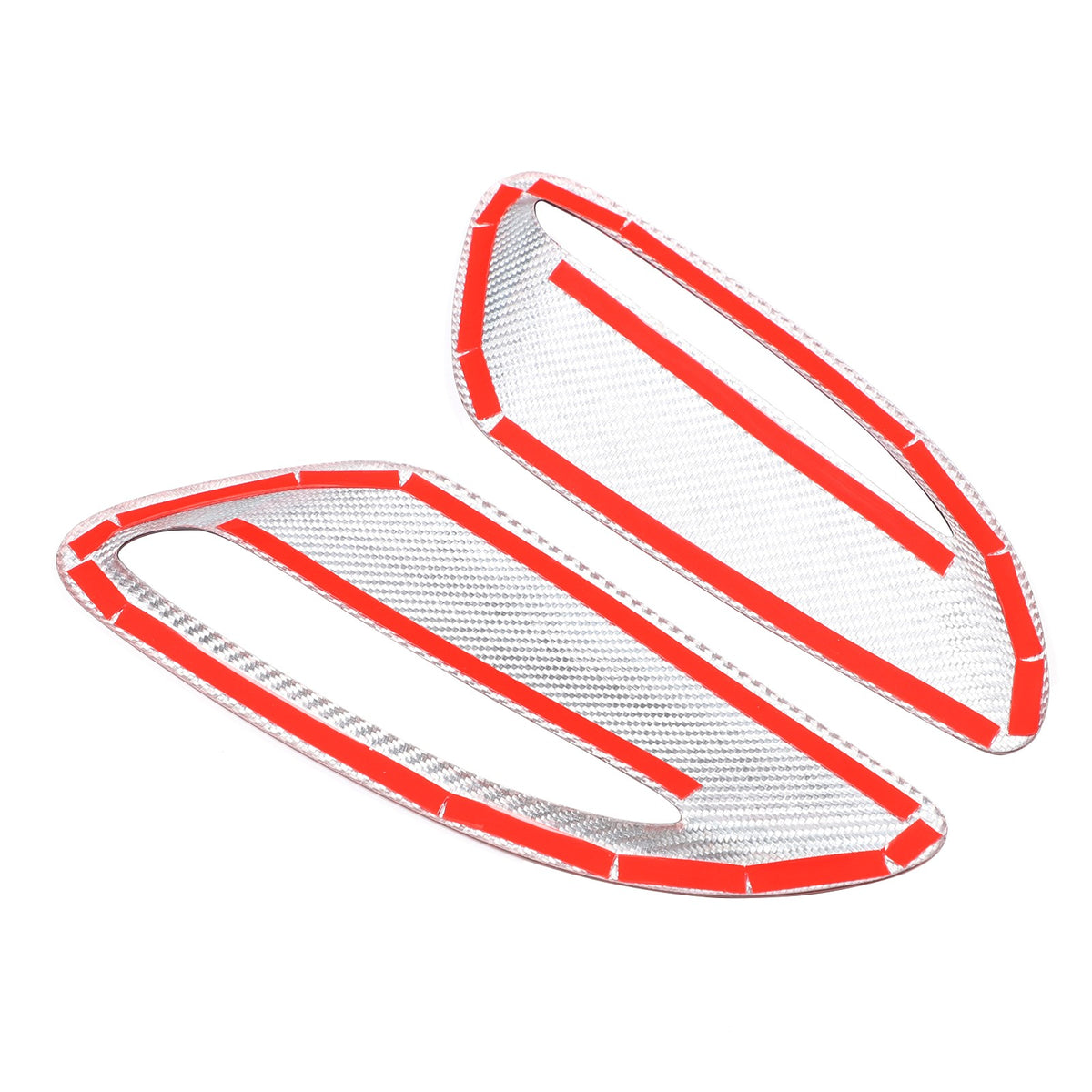 Red Real Carbon Fiber Hood Air Inlet Frame Trim For Jaguar F-TYPE X152 2021+ 9