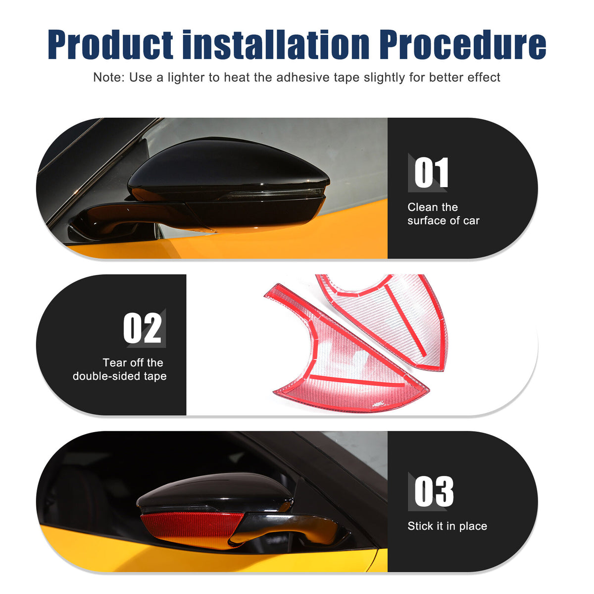 Red Real Carbon Fiber Interior Exterior Conosle Trim Cover For Lotus EMIRA 21-25 76