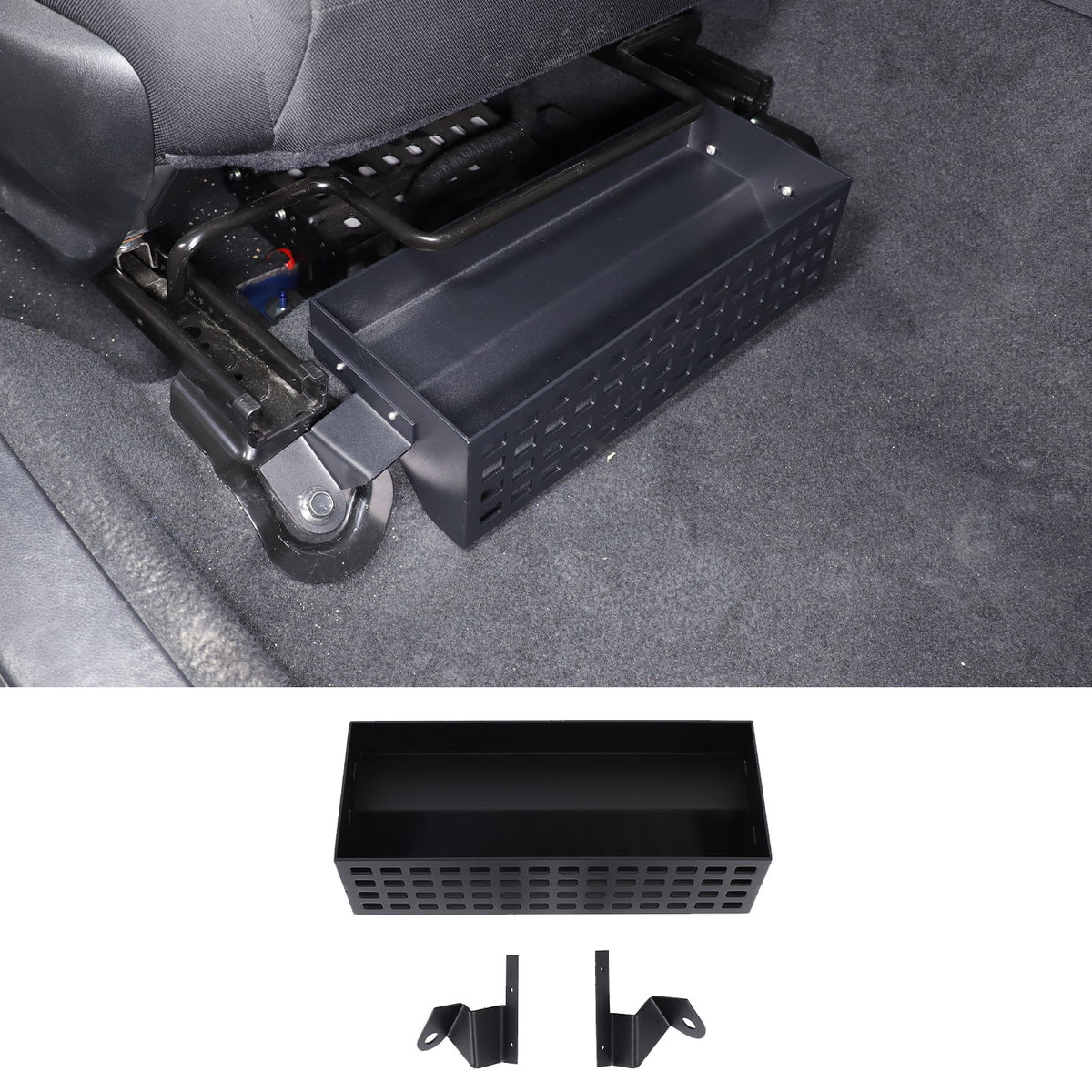 Aluminum Passenger Seat Under-Seat Storage Basket For Subaru WRX VB 2022+ 18