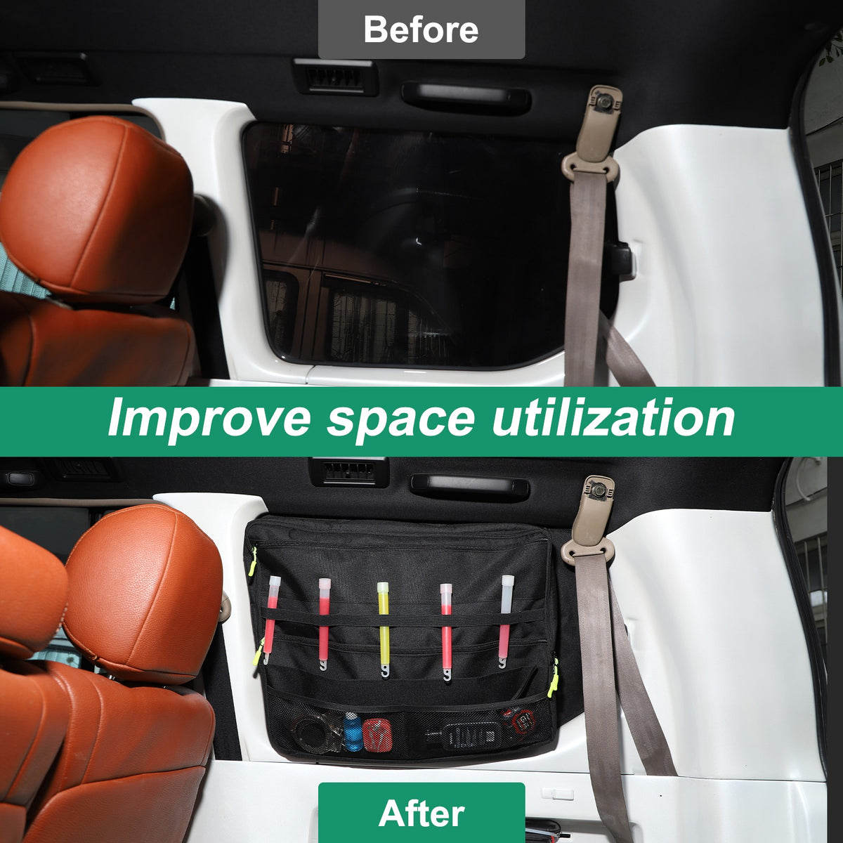 Rear Trunk Right Side Window Storage Bag Tray Box For Toyota Prado LC90 1996-02 17