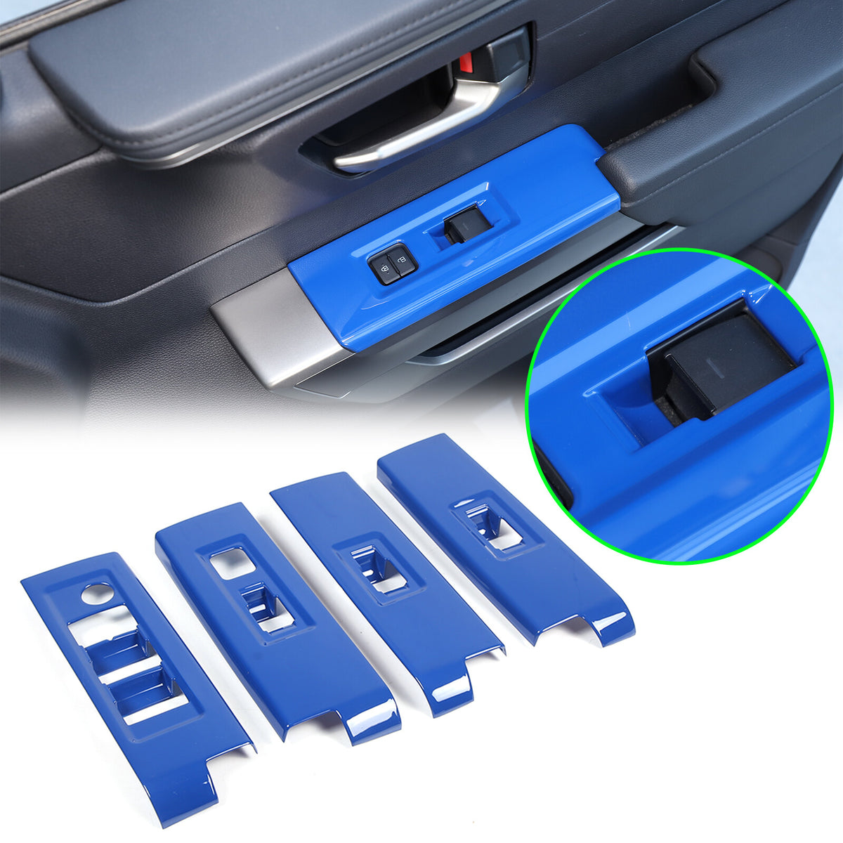 ABS Blue Car Center Panel Trim Interior Accessories For Toyota Tundra 2022-2026 - Variants 6-10 38