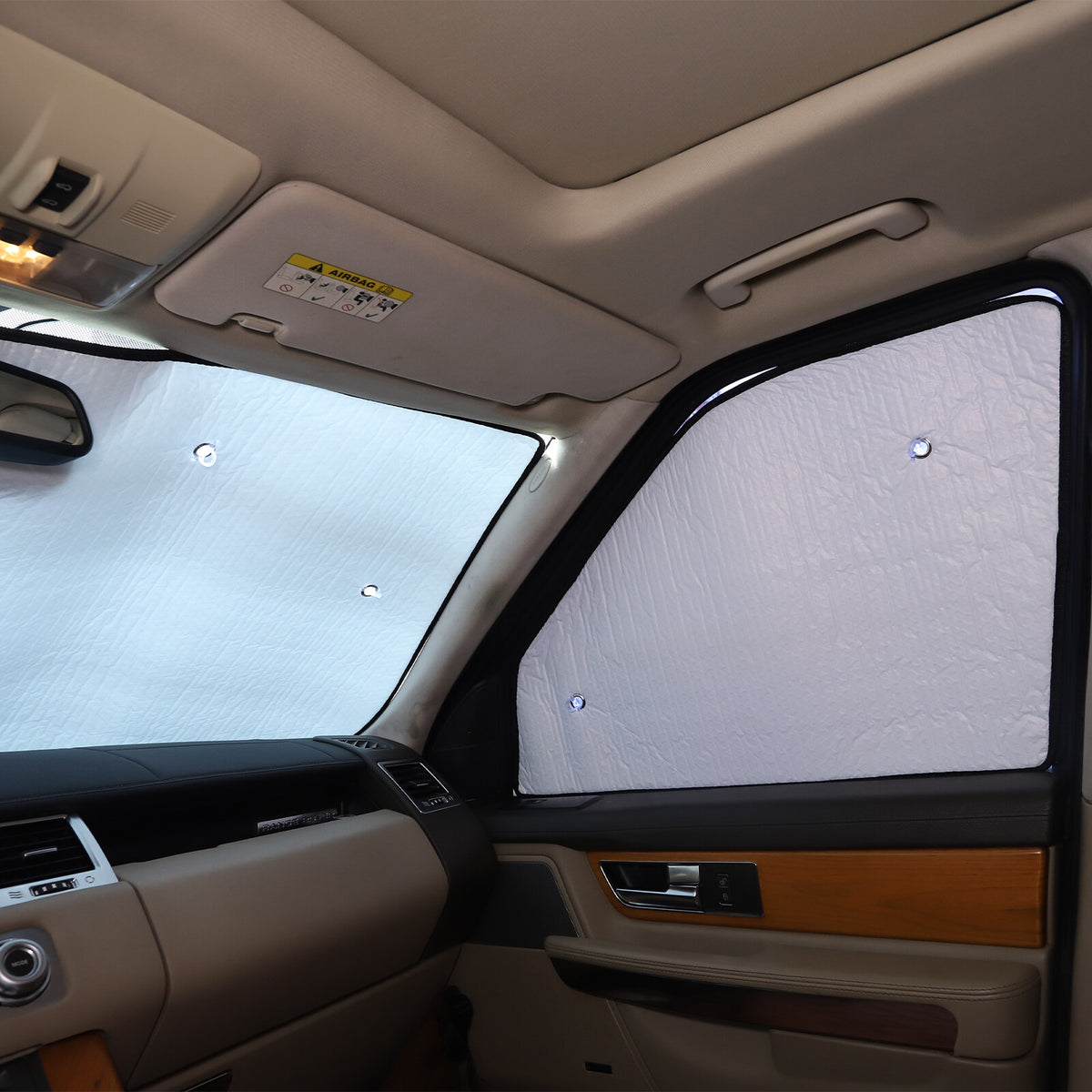 Car Full Window Sunshade Cover Shades Sun Visor For LR Range Rover Sport 2005-13 5