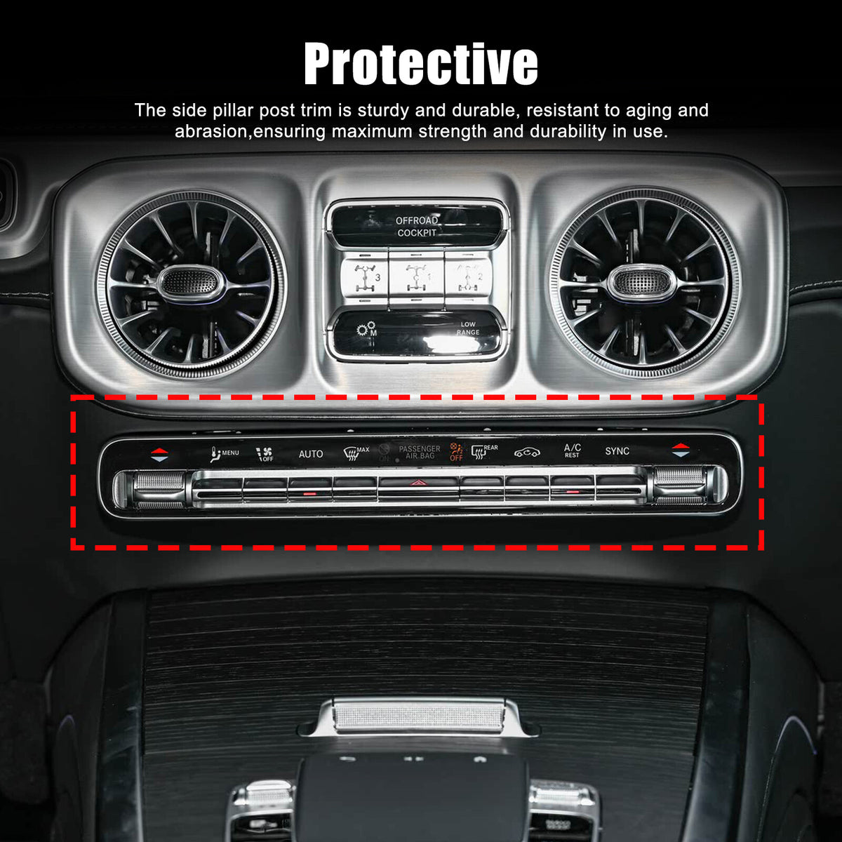 Real Carbon Fiber Air Conditioning Switch Trim For Benz G Class W465 G500 25+ US 17