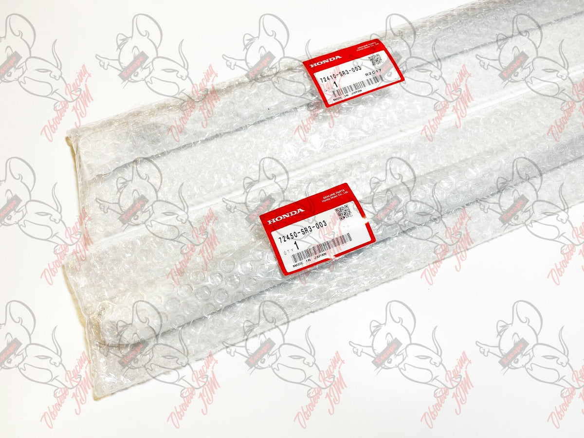 HONDA GENUINE CIVIC EG6 EG4 Window Door Molding Weather Strip Outer Pair Set OEM 4