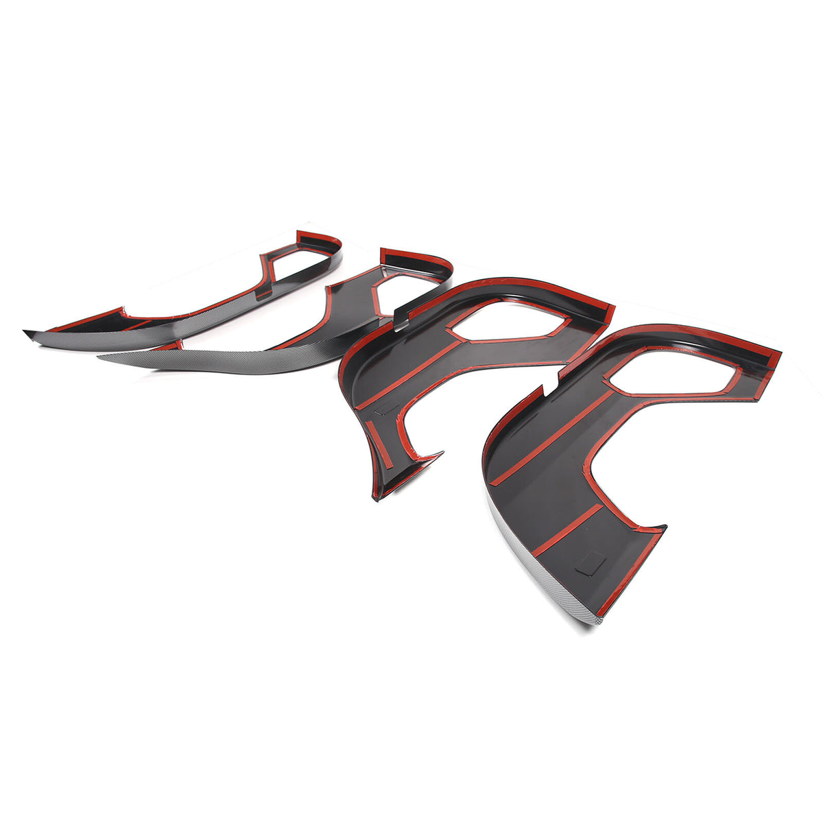 ABS Carbon Fiber Door Anti-kick Panel Trim For LR Range Rover Vogue 2023-2024 3