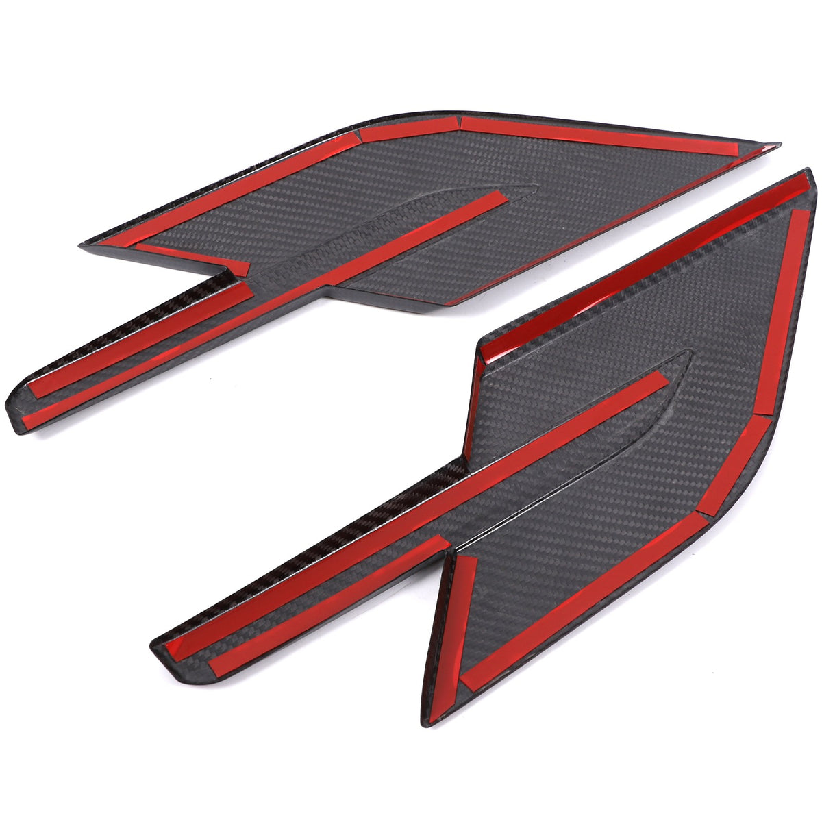 Real Carbon Fiber Hood Side Trim Cover Set for LR Range Rover Sport L461 2023+ 15