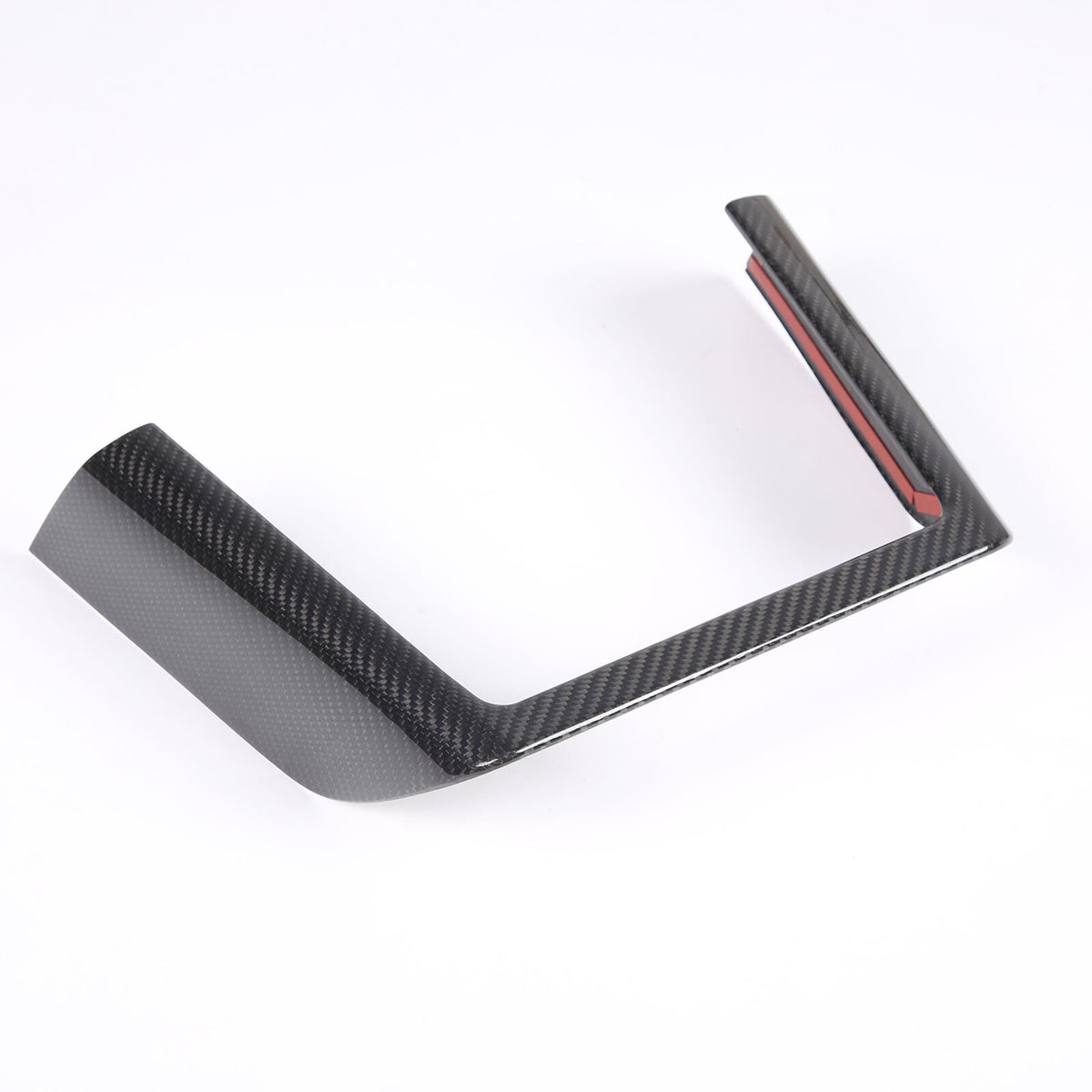Real Carbon Fiber Console Wireless Charge Panel Frame Trim For Tesla Model S 23+ 5
