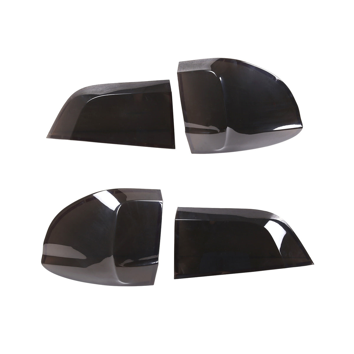 4PCS Smoke Blackout Tail Light Lamp Decoration Cover Trim For BMW X5 2014-2018 6