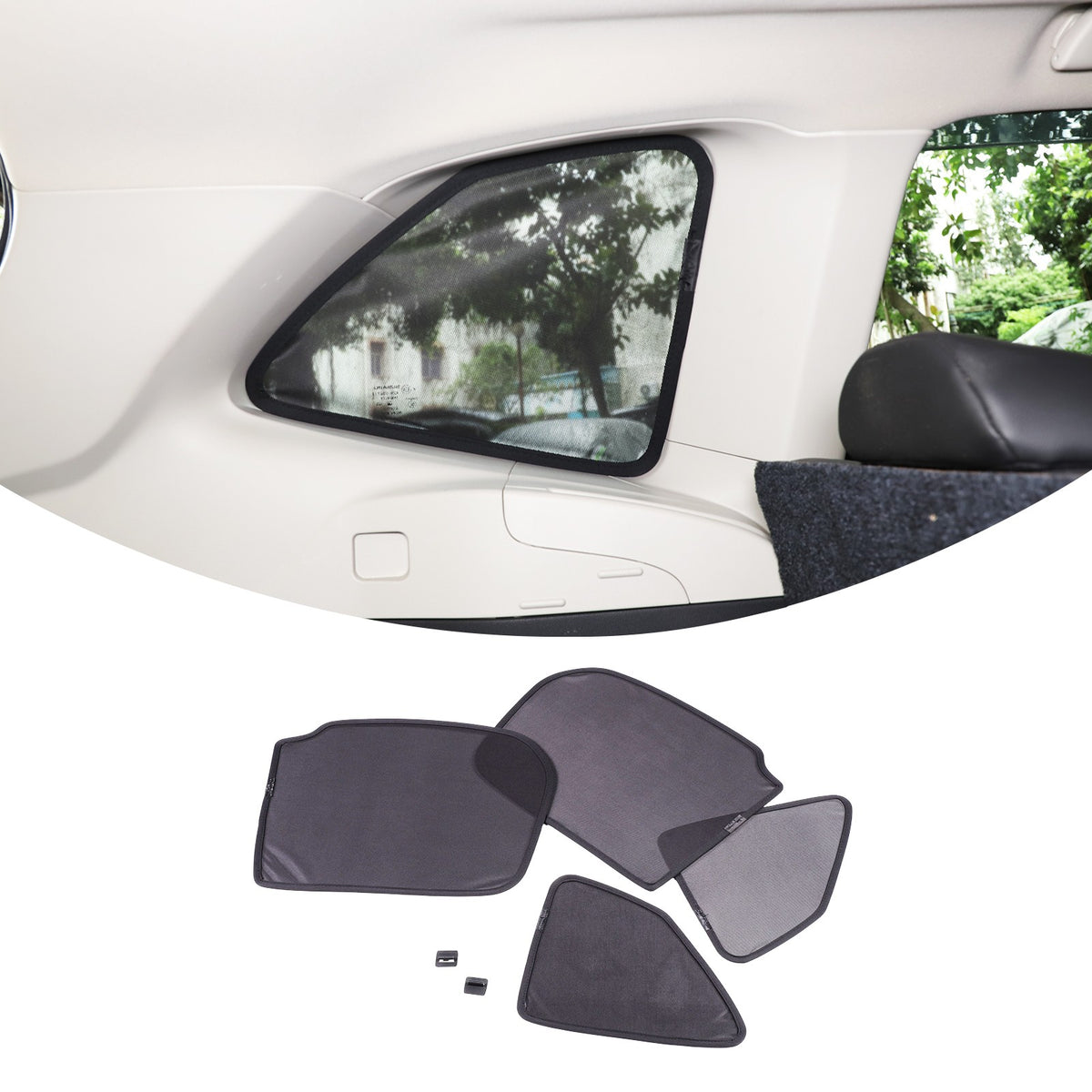 Rear Tailgate Window Mesh Screen Sun Shade Cover For Subaru Forester SK 2019‑24 9