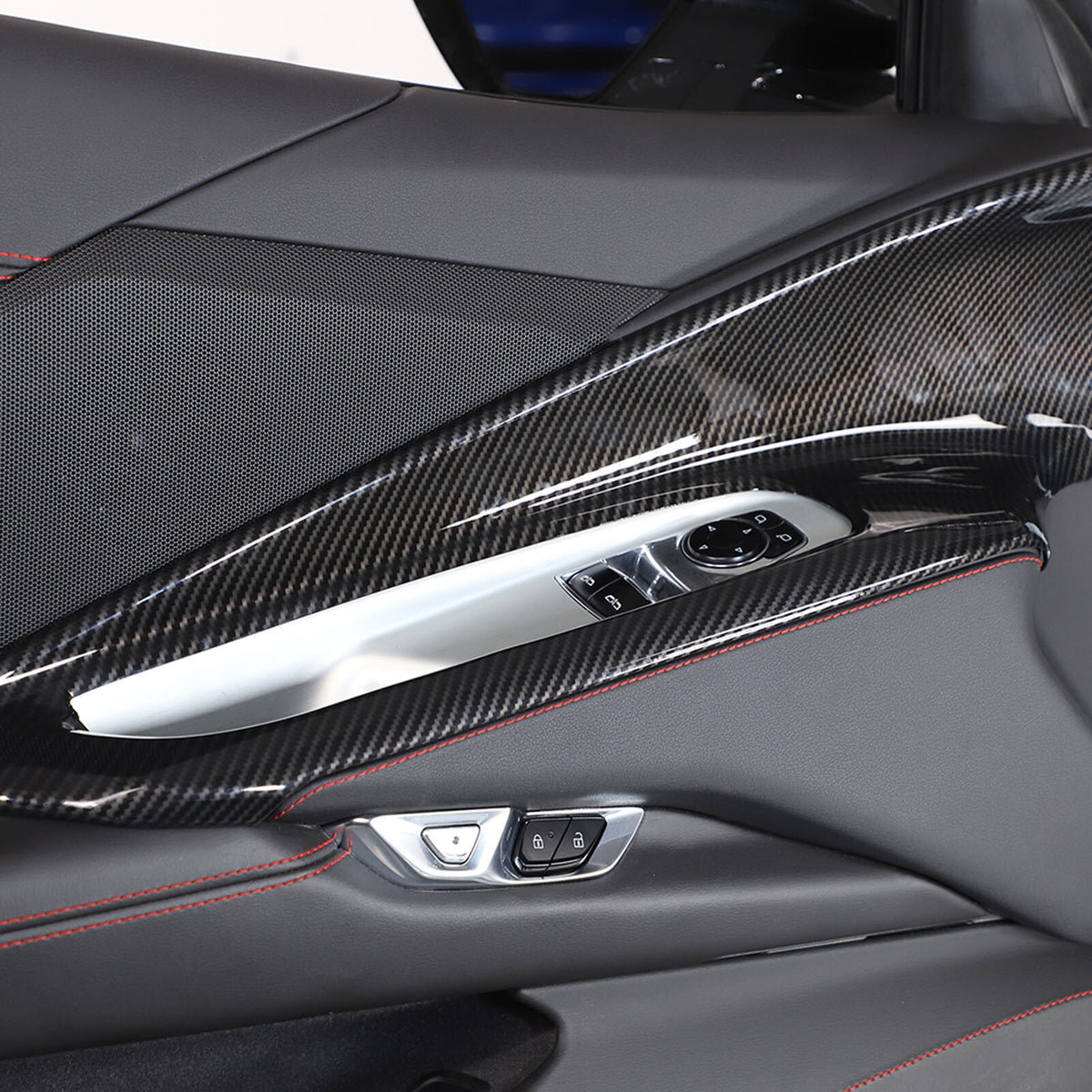 Carbon Fiber ABS Interior Full Decor Cover Trim Kit For Corvette C8 2020-2025 - Styles 36-40 46