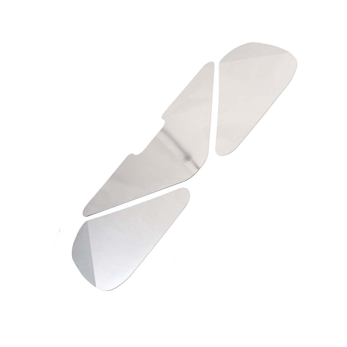 Silver Stainless steel Tail cover inner patch Trim For Corvette C6 2005-2013 11