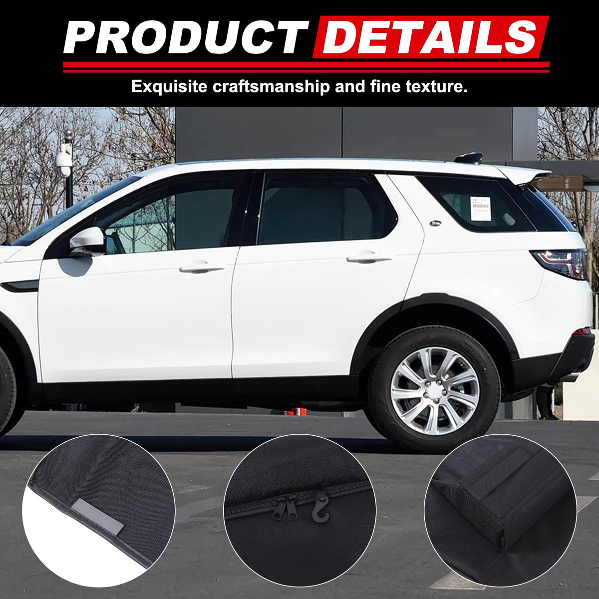 Rear Door Window Sunshade Sun Cover For Land Rover Discovery Sport L550 2016-19 3