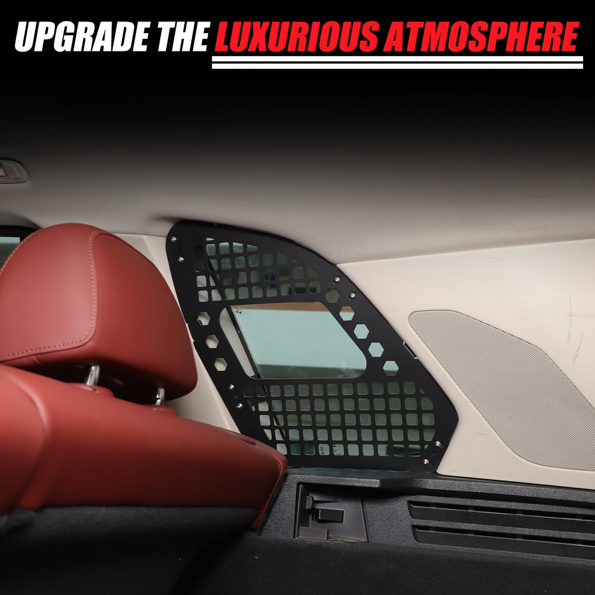 Aluminum Trunk Side Window Storage Hanger Bag Molle Panel For BMW X5 G05 2019-25 23