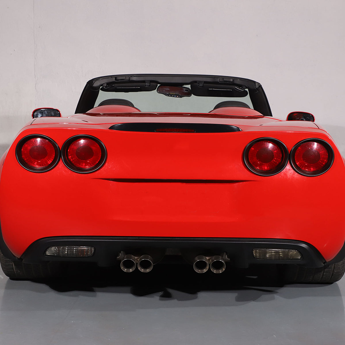Matte Black Tail Light Lamp Cover Trim Ring Overlay For Corvette C6 2005-2013 8
