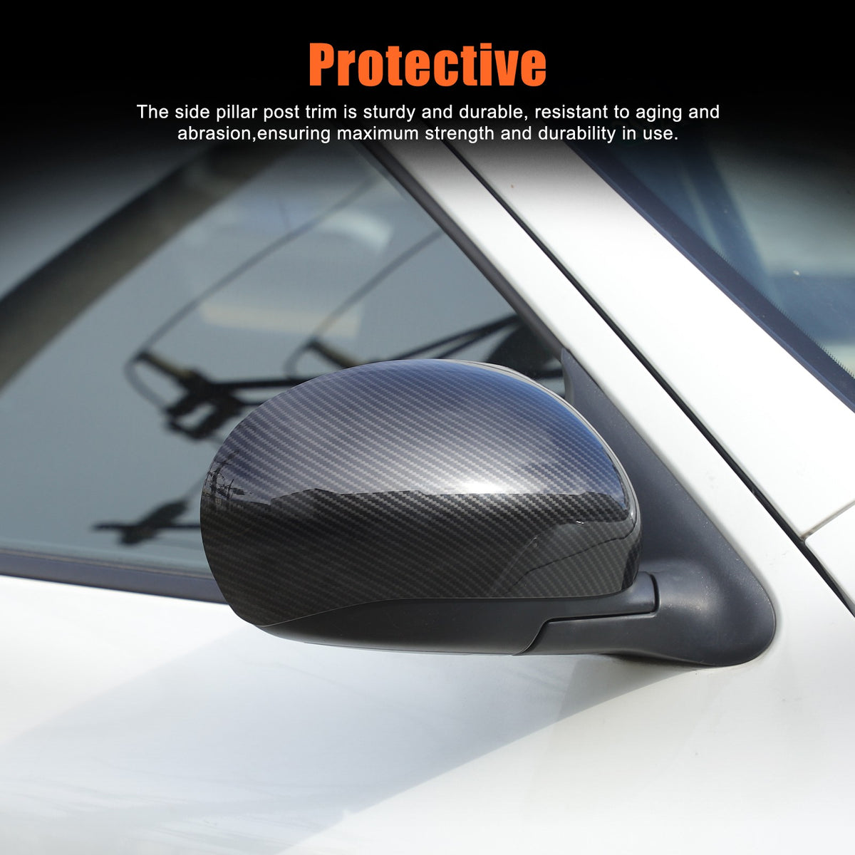 Carbon Fiber ABS Full Wrap Exterior Side Mirror Cover For Nissan Juke2010-2014 4