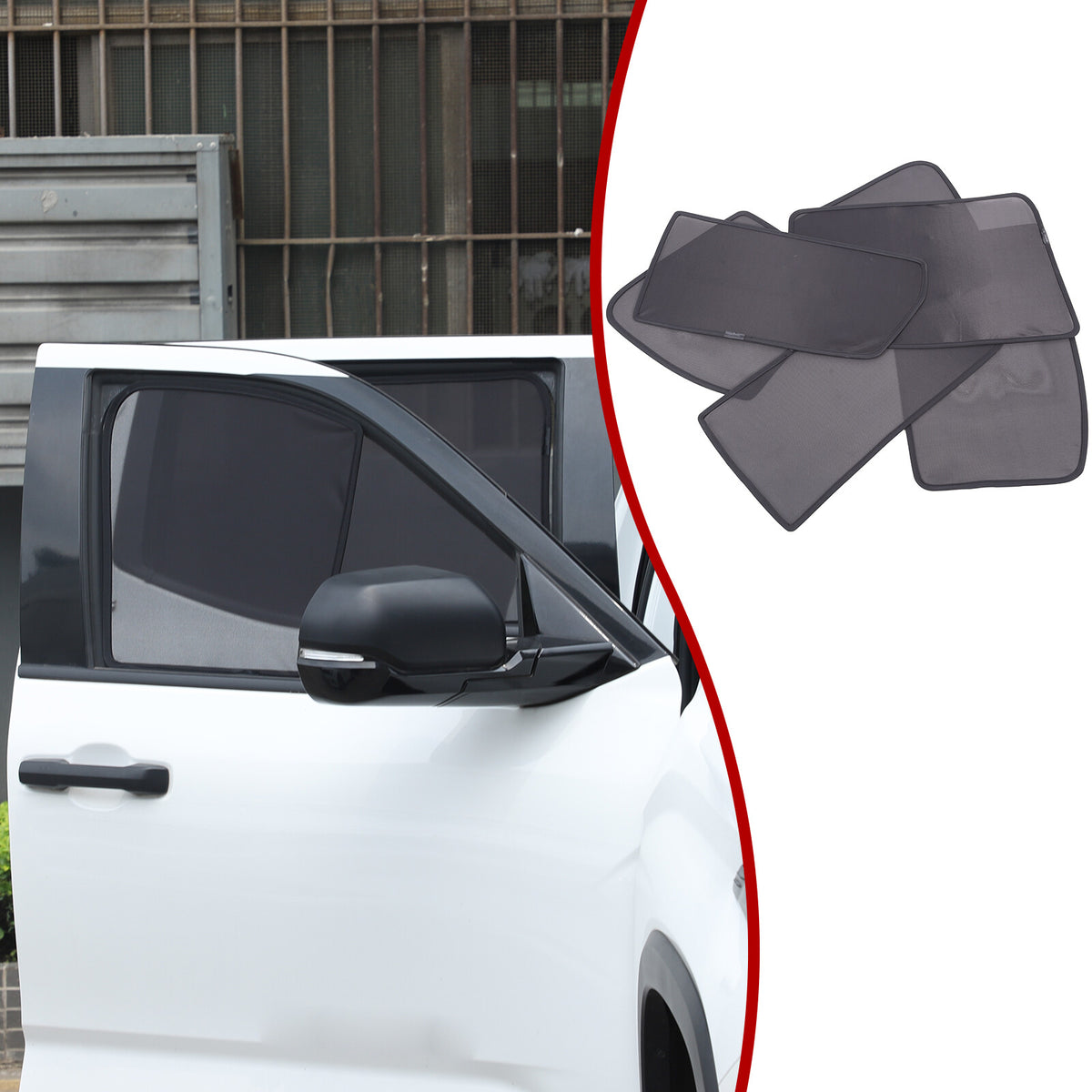 Full Windows Rear Windshield Sun Shade Privacy Cover For Toyota Tundra 22+ US 3