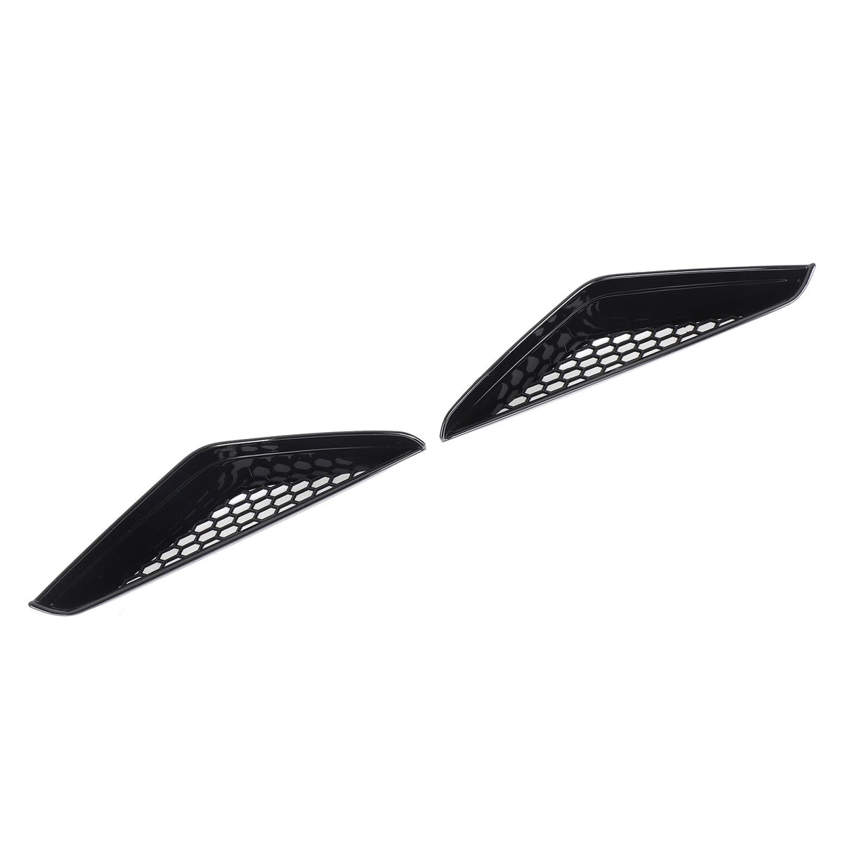 Glossy Piano Black Front Bumper Side Air Vent Grille Trim For BMW iX i20 2022-24 9