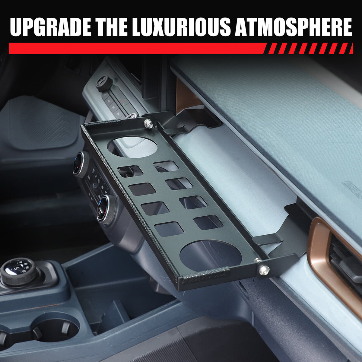 Aluminum Multi-functional Passenger Side Storage Rack For Ford Maverick 2022+ 23