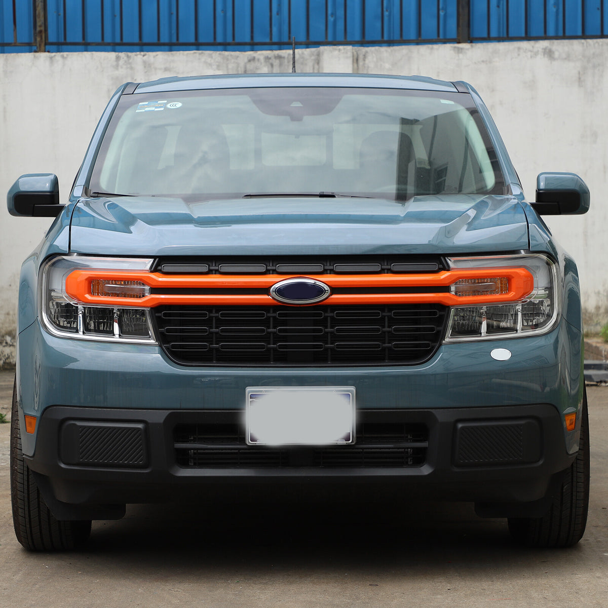 Orange Front Bumper Grille Grill Cover Moulding Trim For Ford Maverick 2022 US 8