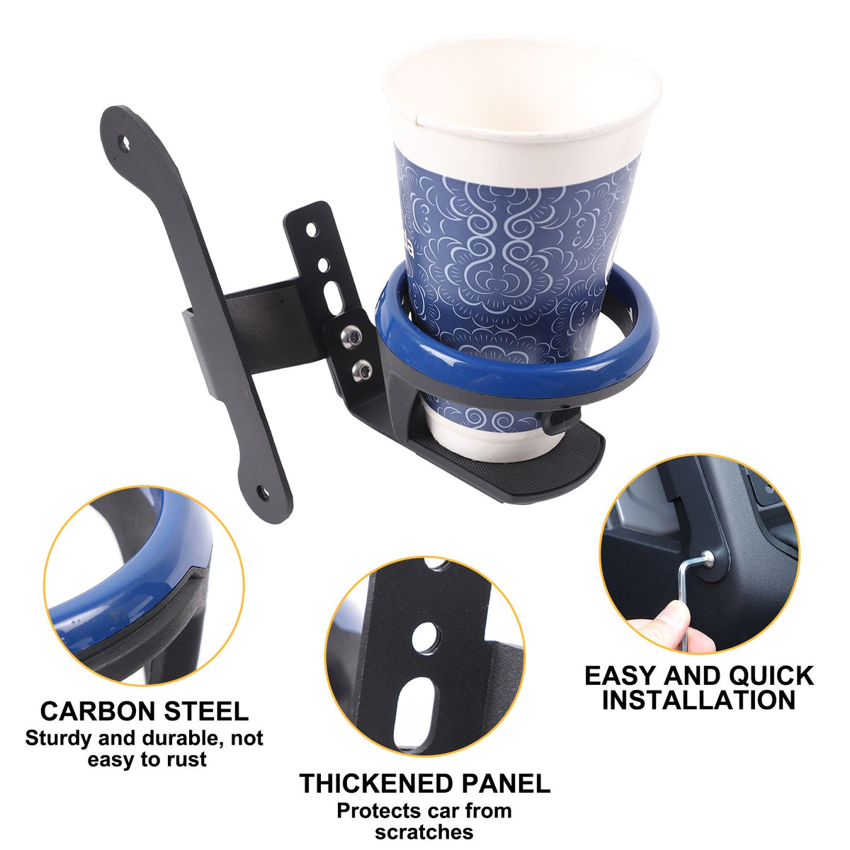 Blue Ring Driver Side Cup Holder Bracket For Land Rover Defender L663 2022 16