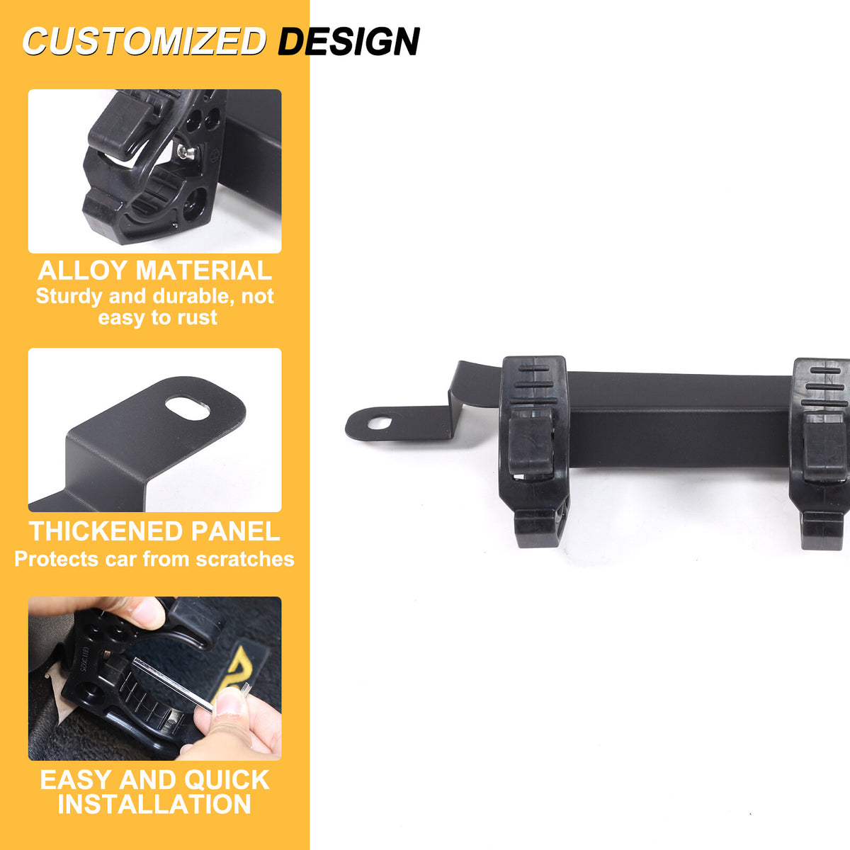 Passanger Seat Flashlight Holder Bracket For Mitsubishi Outlander Sport 11-18 4