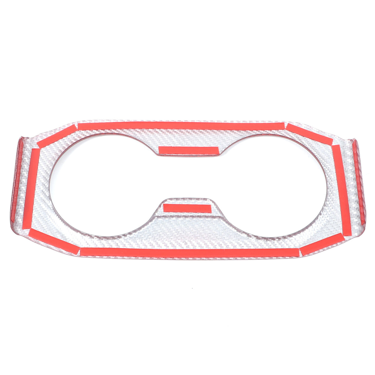 Red Carbon Fiber Armrest Box Rear Cup Holder Cover For BMW 5 Series G60 i5 2024+ 3