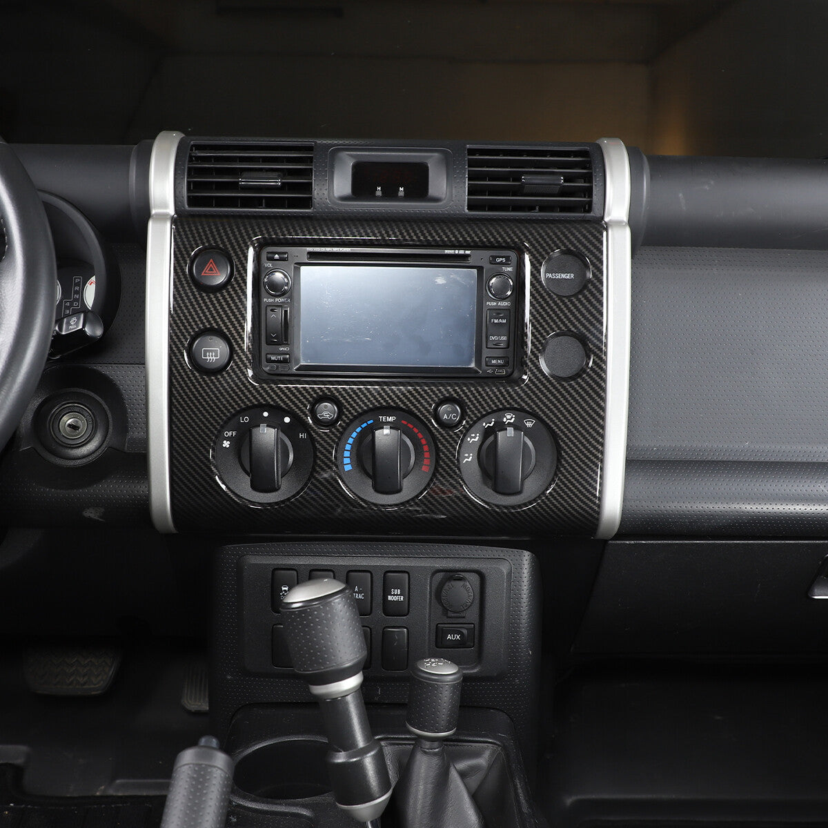ABS Carbon Fiber Full Interior Center Decoration Trim Kit For FJ Cruiser 2007-21 - Styles 1-5 49