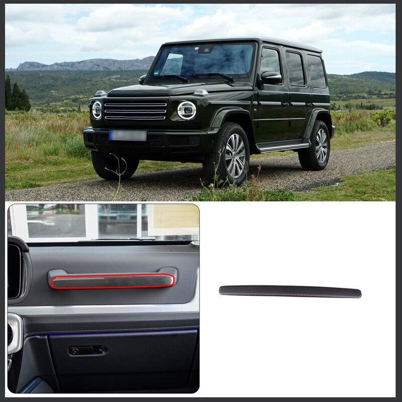 Matte Carbon Fiber Glove Box Handle Cover Trim For Benz G-Class W463 2019+ 2