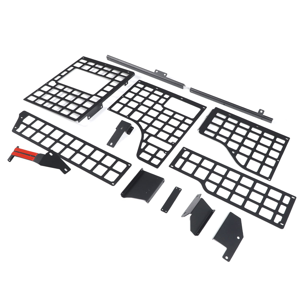 Steel Trunk Left Side Storage Bag Hanger Molle Panel For Ford Ranger T9 2023+ 15