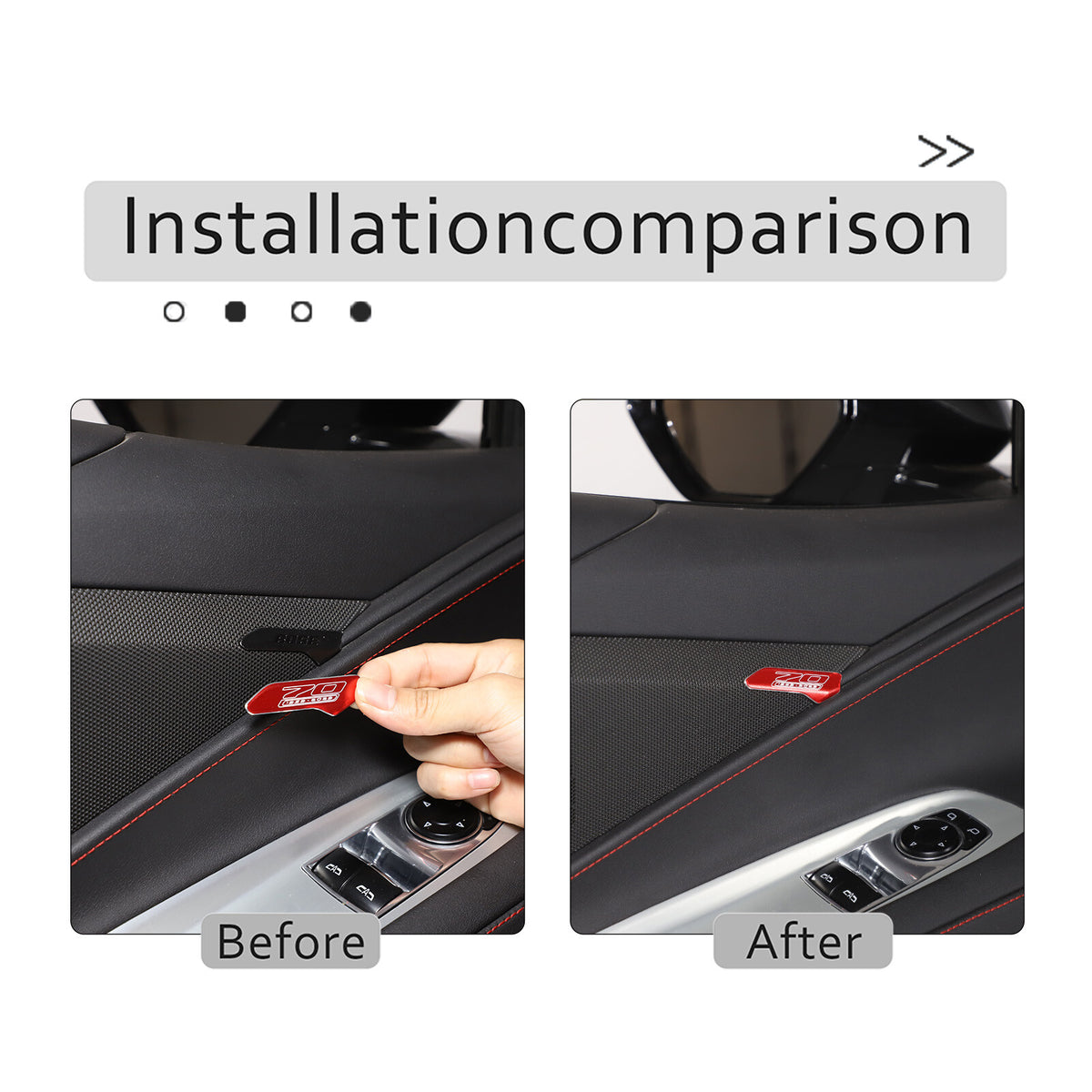 Aluminum Alloy Exterior Hood Engine License Plate Trim For Corvette C8 2020+ US - Variants 16-20 36