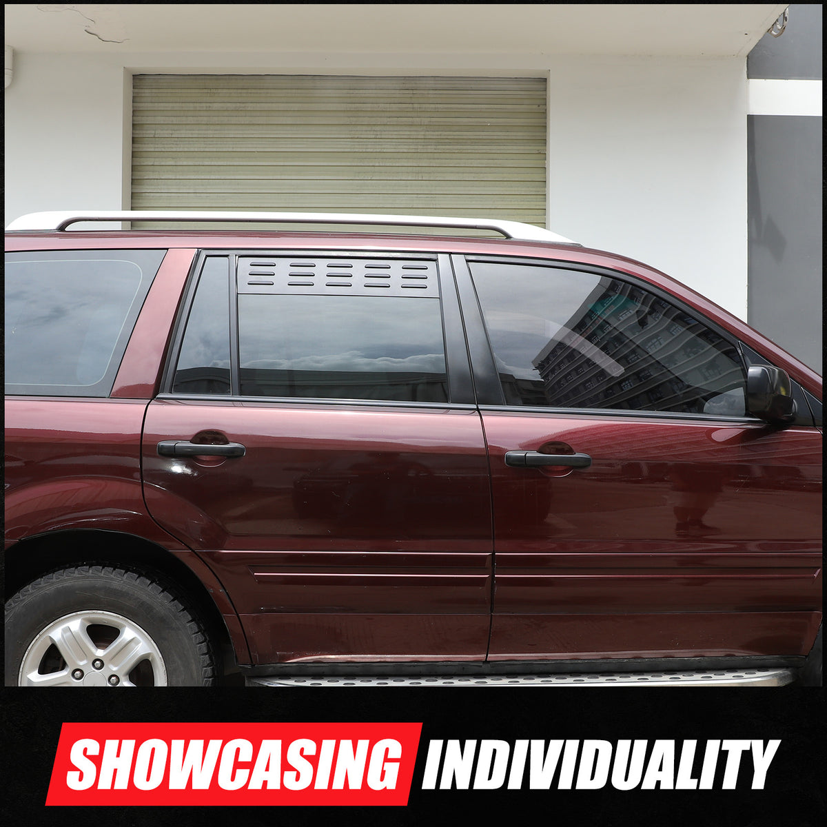 Alloy 2nd Row Alloy Door Window Air Vents Screens For Honda Pilot 2003-2008 16