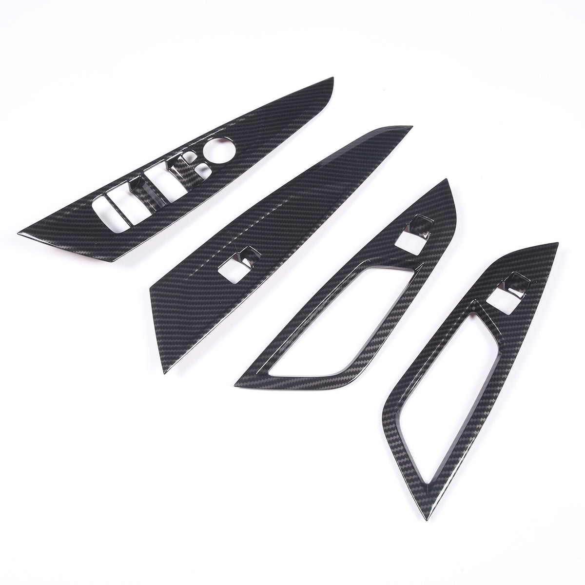Window Lift Switch Trim Frame For BMW 4 Series 2021-2022 Carbon Fiber Style 4