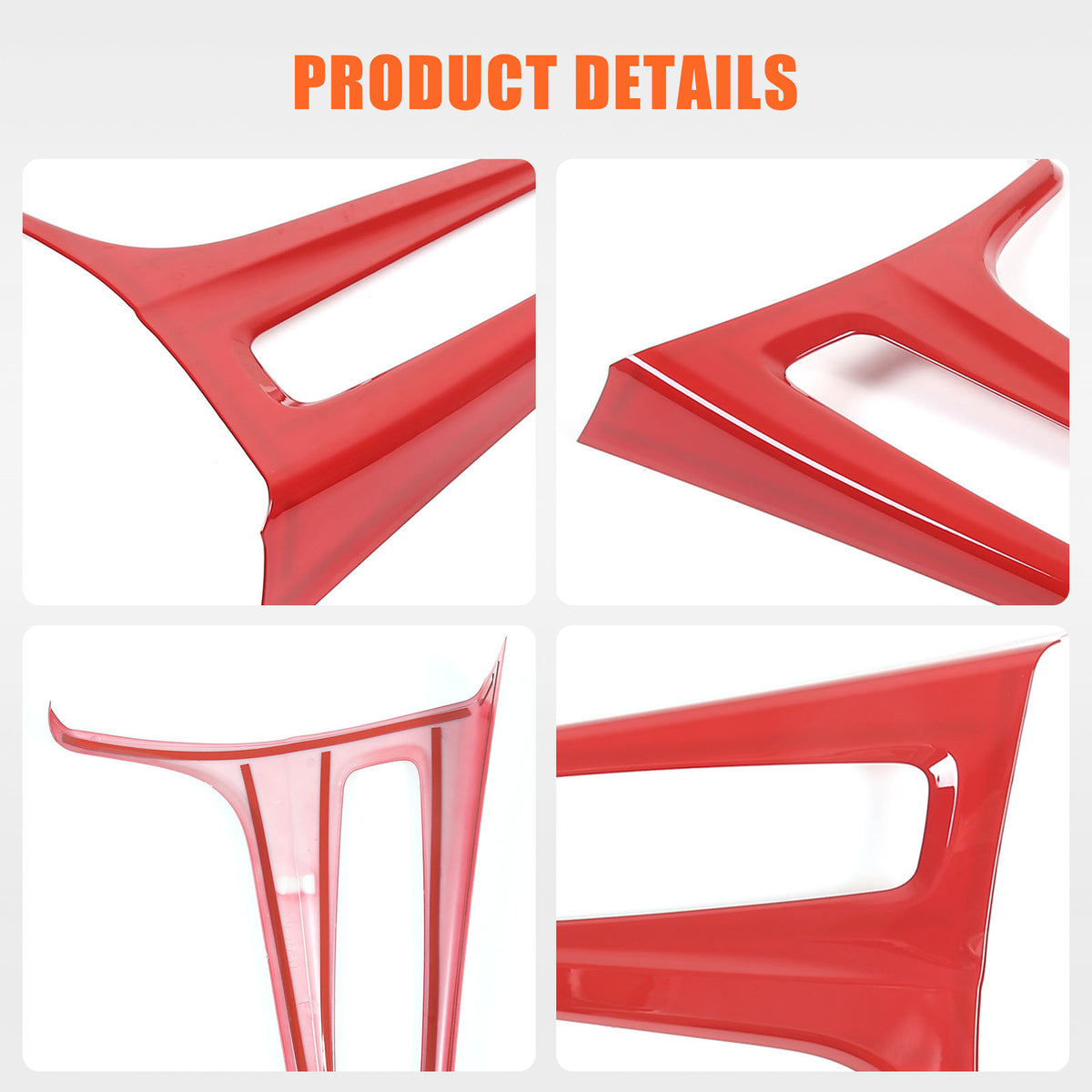 Red ABS Center Control Gear Trim Panel Trim Cover For Cadillac Escalade 21-23 US 24