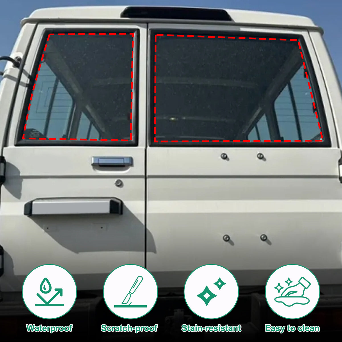 Tailgate Rear Trunk Storage Bag Organizer For Toyota Land Cruiser LC78 24+ US 11