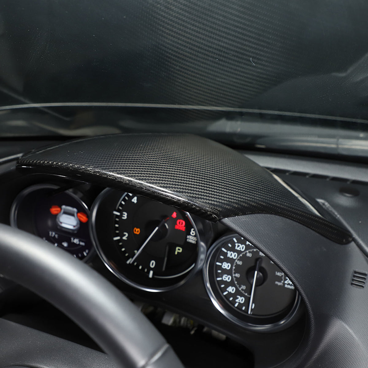 Real Carbon fiber Interior Dashboard Panel Instrument Trim For Mazda MX-5 16-24 14