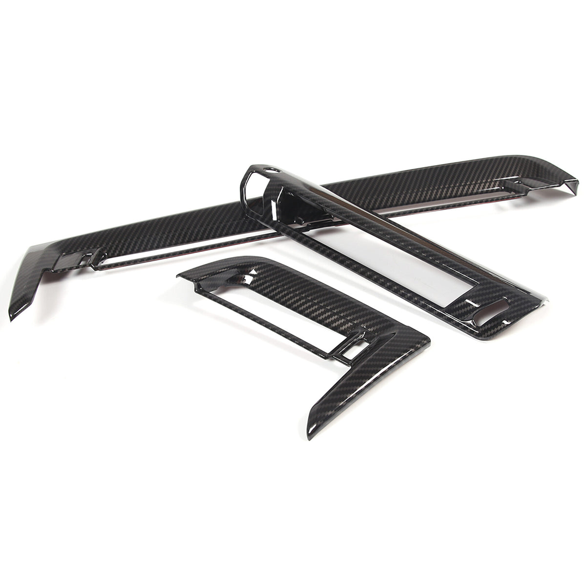 ABS Carbon fiber Center Console air outlet frame Trim For BMW X1 U11 2023-24 5