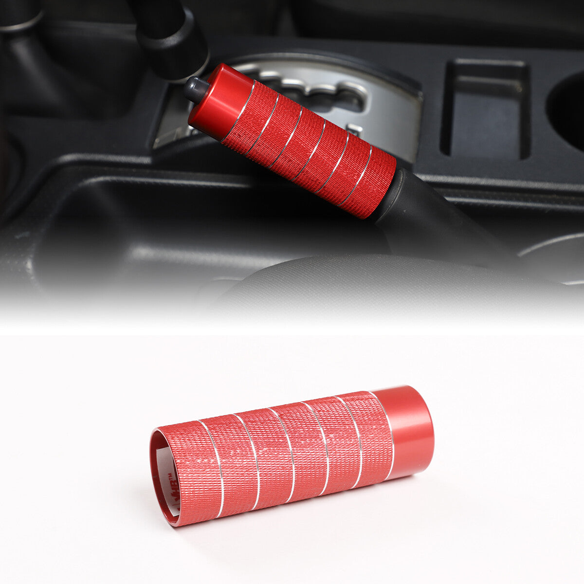 Red Alloy Dashboard Centrol Console Trim Set For Toyota FJ Cruiser 2007-21 6