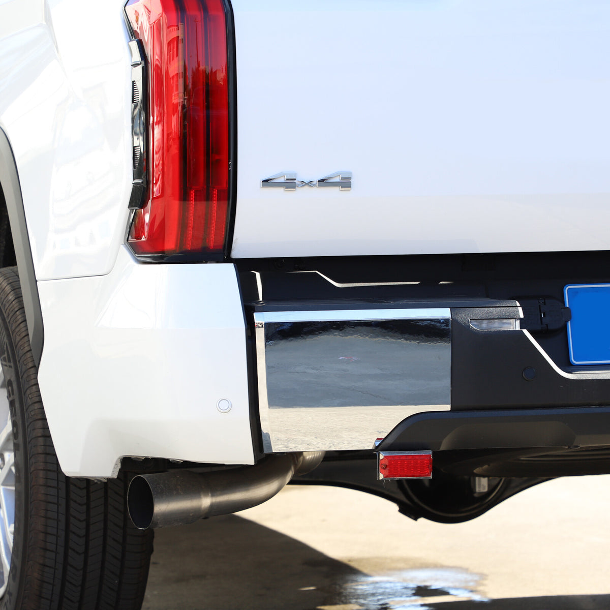 Chrome Rear Bumper Side Panel Cover Trim Cover Fit for Toyota Tundra 2022-23 US 15
