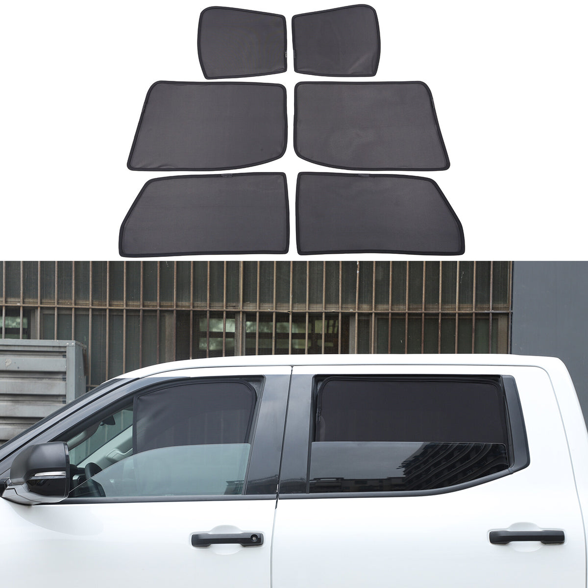 Full Windows Rear Windshield Sun Shade Privacy Cover For Toyota Tundra 22+ US 1