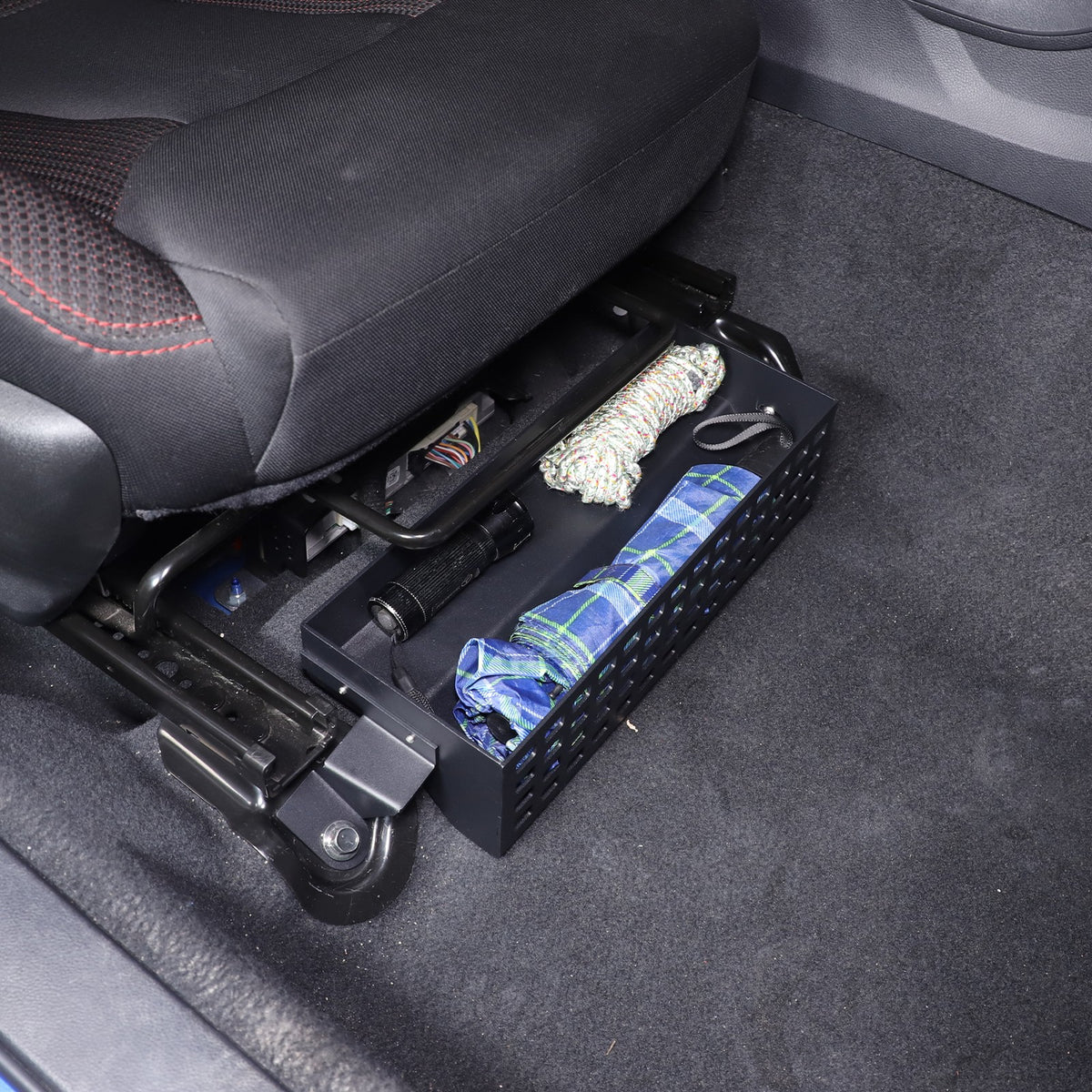 Aluminum Passenger Seat Under-Seat Storage Basket For Subaru WRX VB 2022+ 10