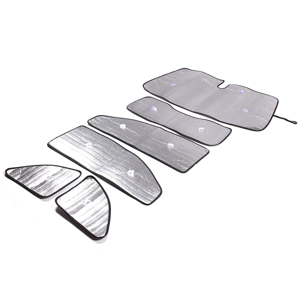 Full Side Window Sun Shield Privacy Sunshade 6pcs For Abarth 595 2011-2023 US 15