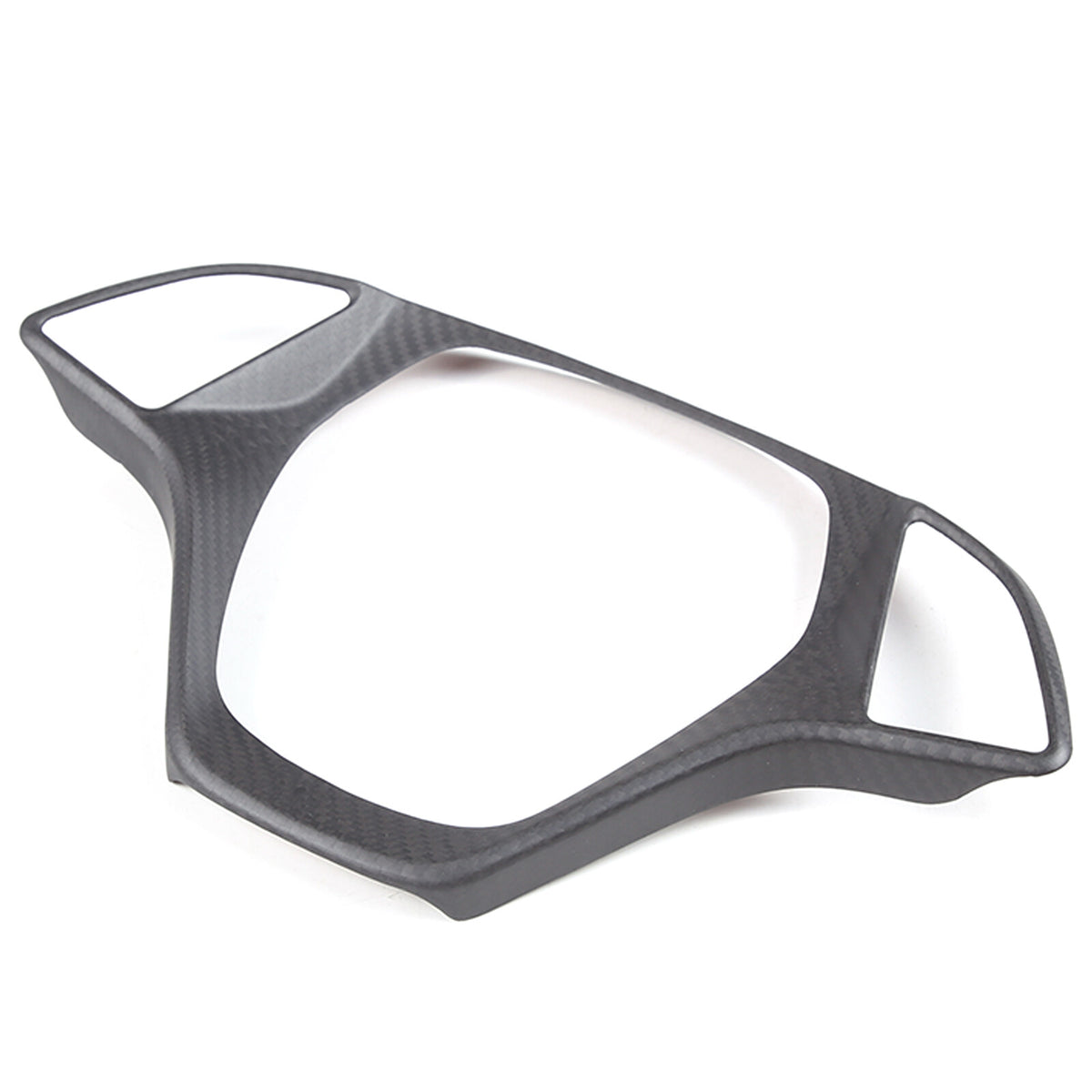Matte Real Carbon Fiber Interior Steering Wheel Cover Trim For Corvette C7 14-19 9