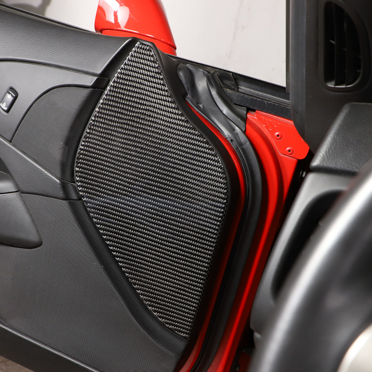 Carbon Fiber Door Pad cushion Panel Cover Sticker For Corvette C6 2005-2013 4