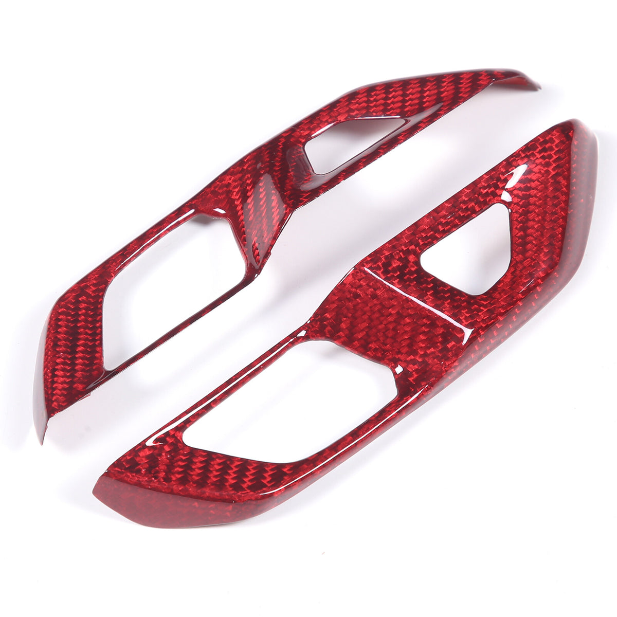 Red Real Carbon Fiber Full Interior Set Decor Trim Kit for Corvette C8 20-25 - Styles 6-10 16