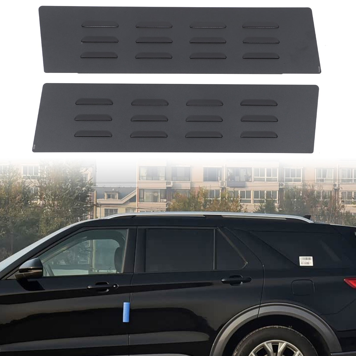 Aluminum Rear Ventilation Louvers Trim For Ford Explorer U625 2020+ 2