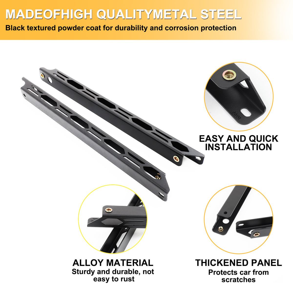 Black Steel Front Seat Adjustment Bracket Trim For LR Defender L316 2004-2018 5