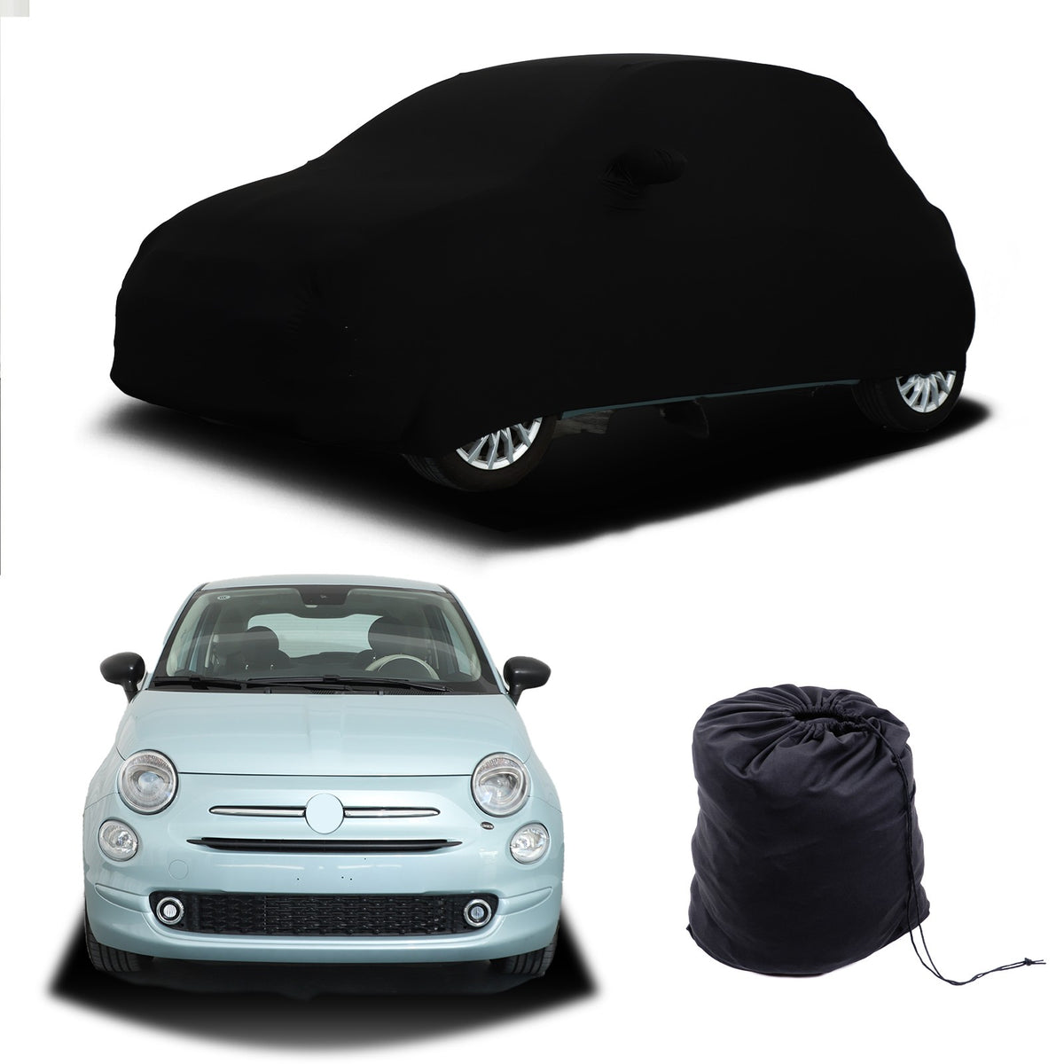 Car Protection Cover Waterproof Sun UV Snow Resistant For Fiat 500 2010-2022 US 9
