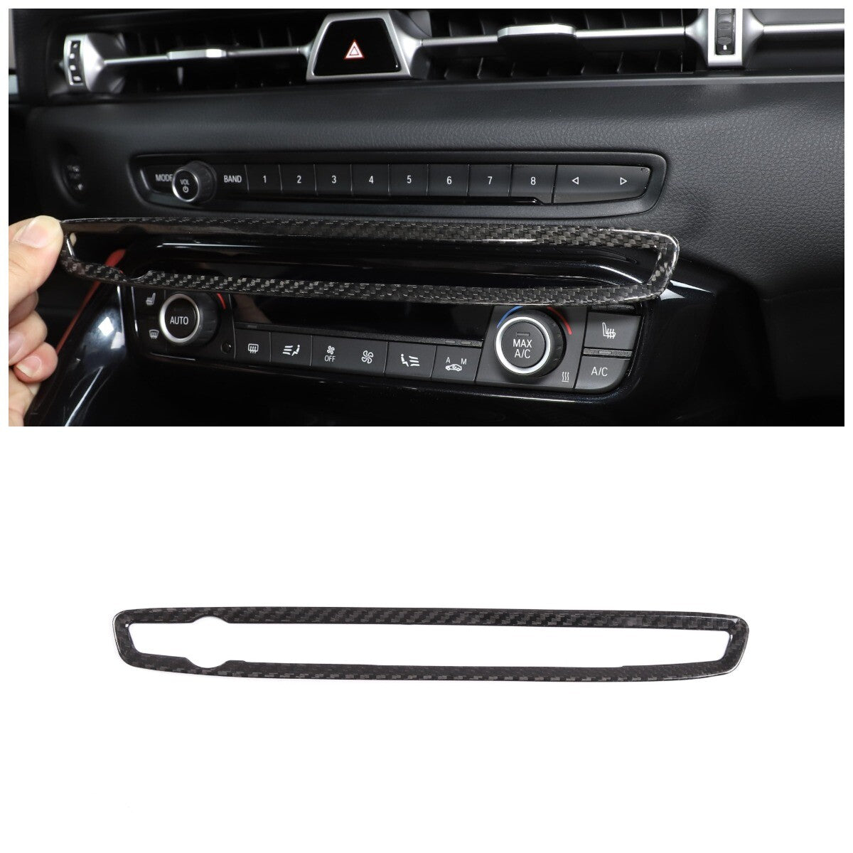 Real Carbon Fiber Full Interior Set Decor Trim Kit For Toyota Supra A90 MK5 19+ 114